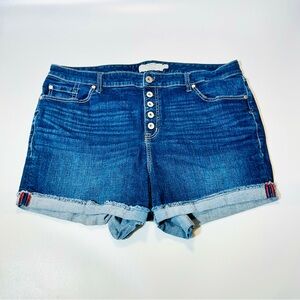 Torrid Jean shorts High Rise Buttonfly Jean shorts plus size women size 20
